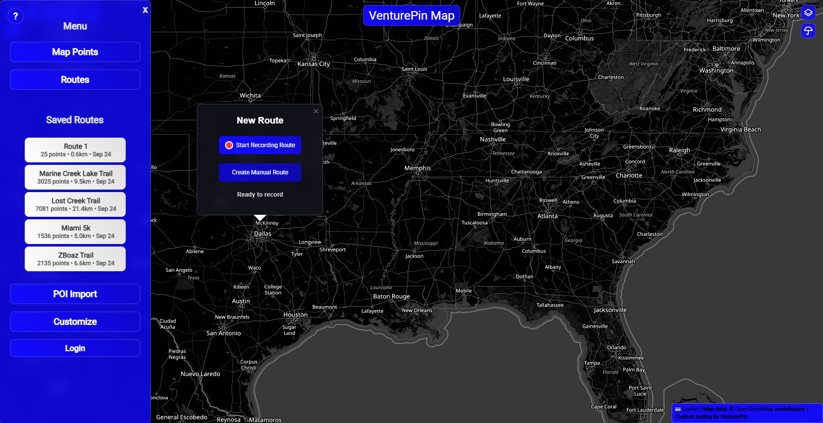 GPS Tracking Interface